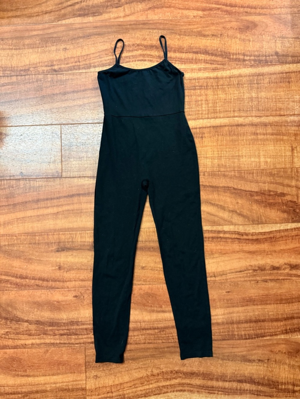 SHEIN Black Slim Spaghetti-Strap Jumpsuit